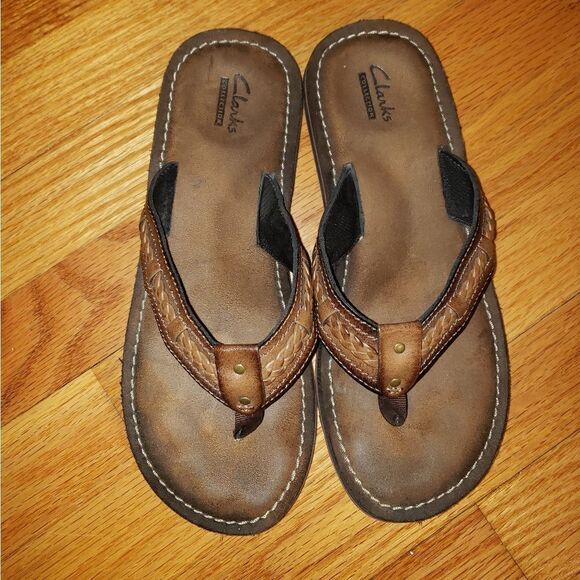 Clarks Brown Leather sandals - Picture 3 of 6